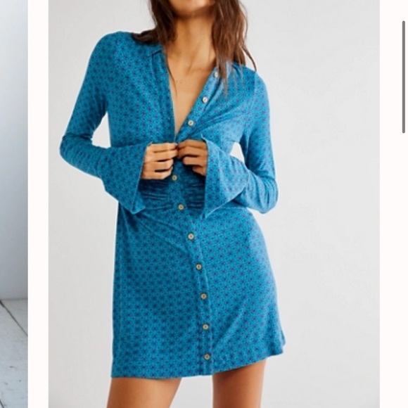 Free People Shayla Mini Dress - Picture 1 of 3